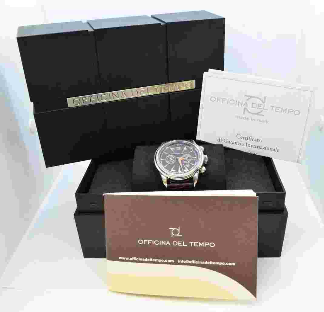 Officina Del Tempo Safi OT1026/40NSN Stainless Steel Chronograph Watch - 44mm