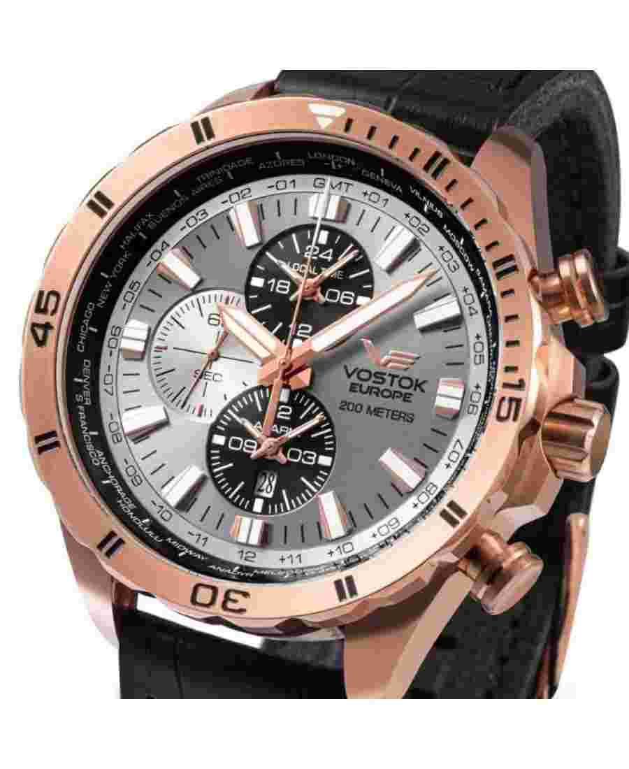 VOSTOK EUROPE Men Analog Quartz Casual Watch Classic Dress Silver color Dial Wat