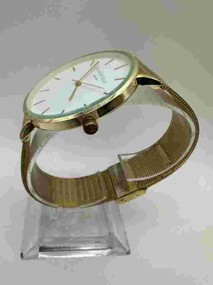 rosefield watch women Gold Tone White Face Adjustable Strap Fashion Designer