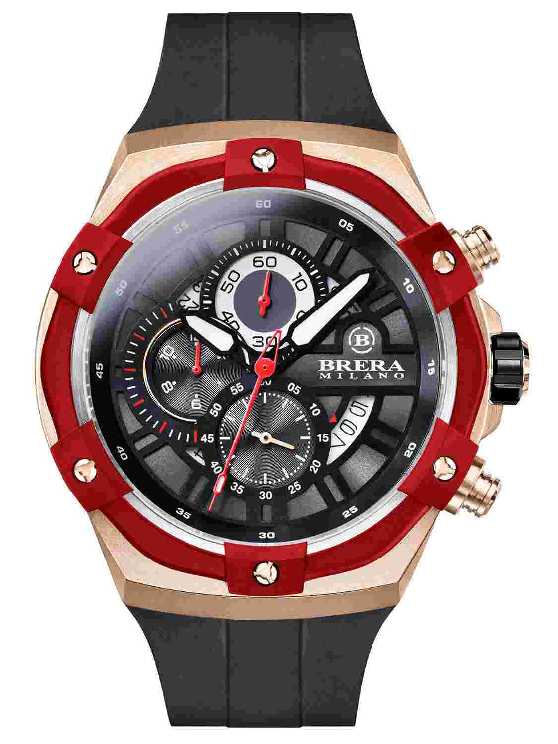 *NEW IN BOX* Brera Milano Supersportivo EVO Chronograph BMSSQC4502A Mens Watch