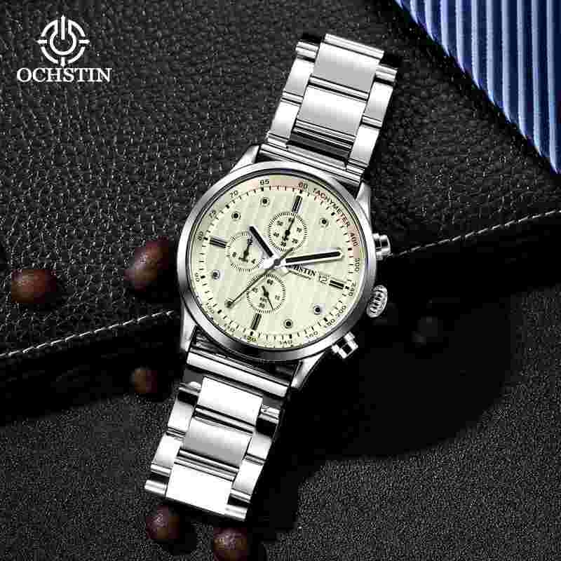 Men's Quartz Watch - Waterproof Chronograph Wristwatch LK734198120771