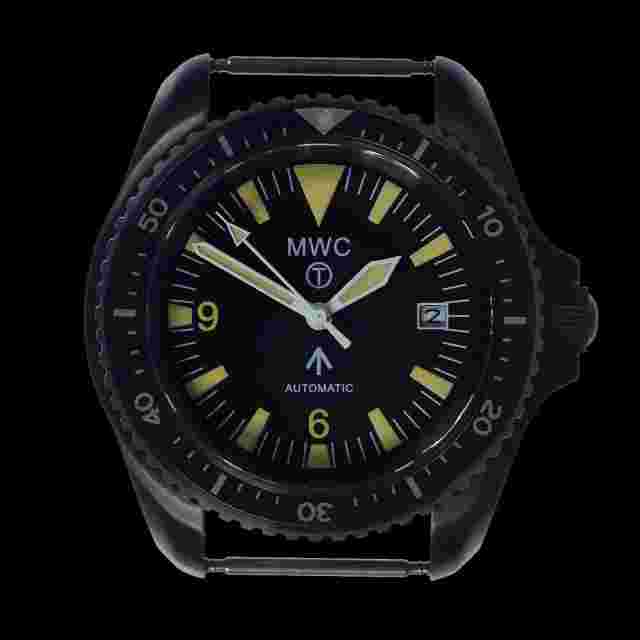 MWC 1999-2001 Pattern PVD Automatic Military Divers Watch - Retro Luminous Paint