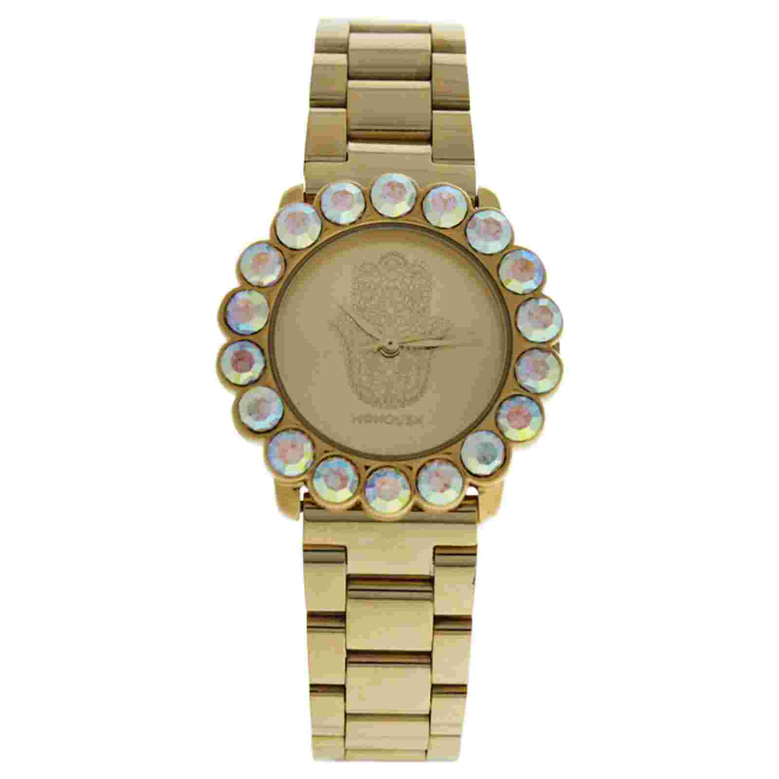 MSHSCG Scarlett Hand - Gold Stainless Steel Bracelet Watch by Manoush for Women