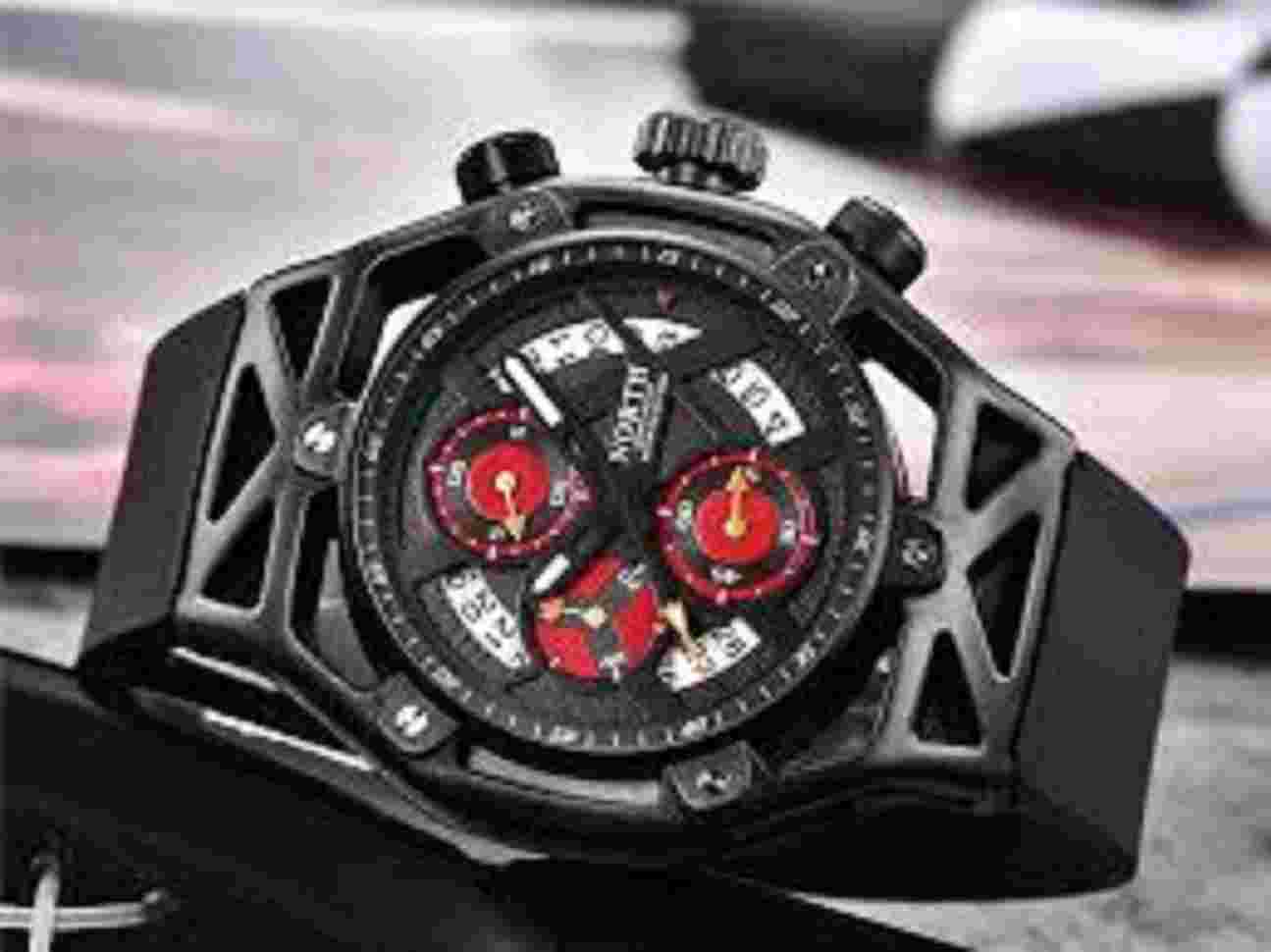 Men's North Black Luxury Chronograph Quartz Watch