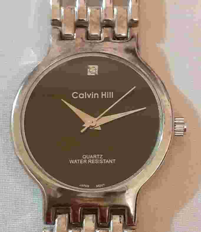 CALVIN HILL SILVER TONE WATCH