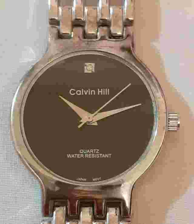 CALVIN HILL SILVER TONE WATCH