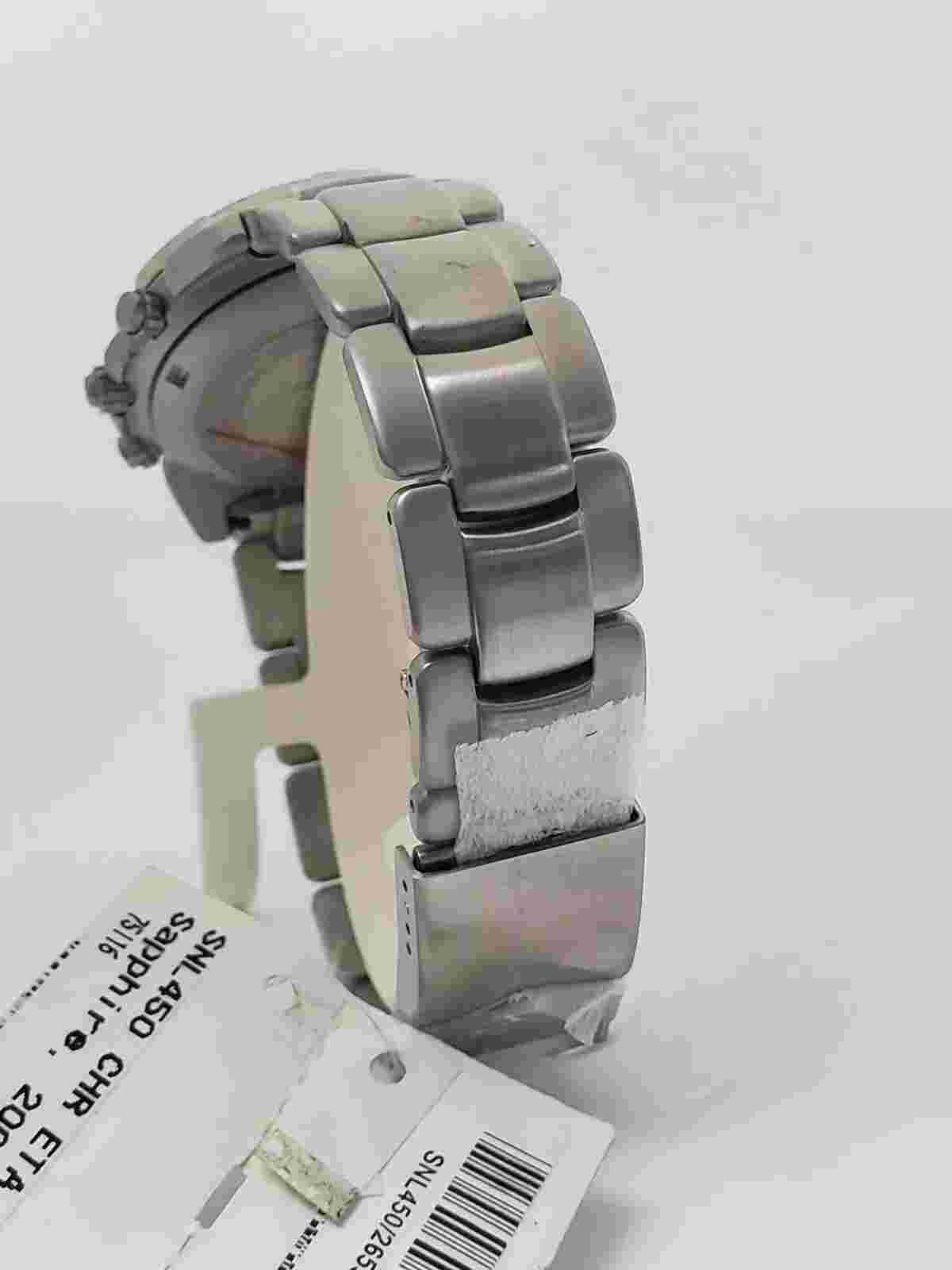 Sector 450 White Dial Chronograph Saphire Crystal Watch Oroloj Eta movement