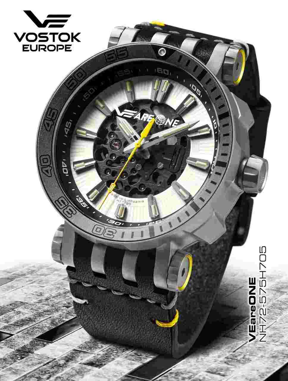 Vostok Europe VEAreOne 2022 Titanium Watch White-Dial NH72-575H705 Limited