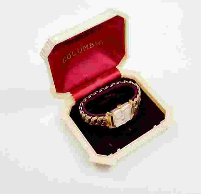 Unisex SWISS Antique 30's ART DECO Watch COLUMBIA Cal.AS970. In BOX. Midsize