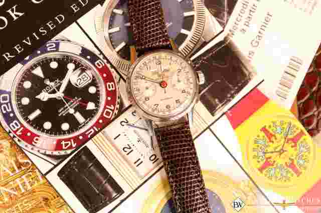 1950s Serviced Vintage Britix Valjoux 72C Triple Date Calendar Chronograph Watch