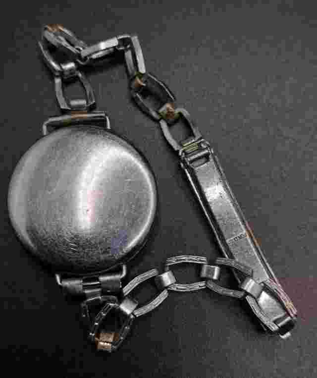 Vtg Early 1900s pre-WW2?Unbranded/Pontiac Silver Tone Womens Watch, Needs Repair