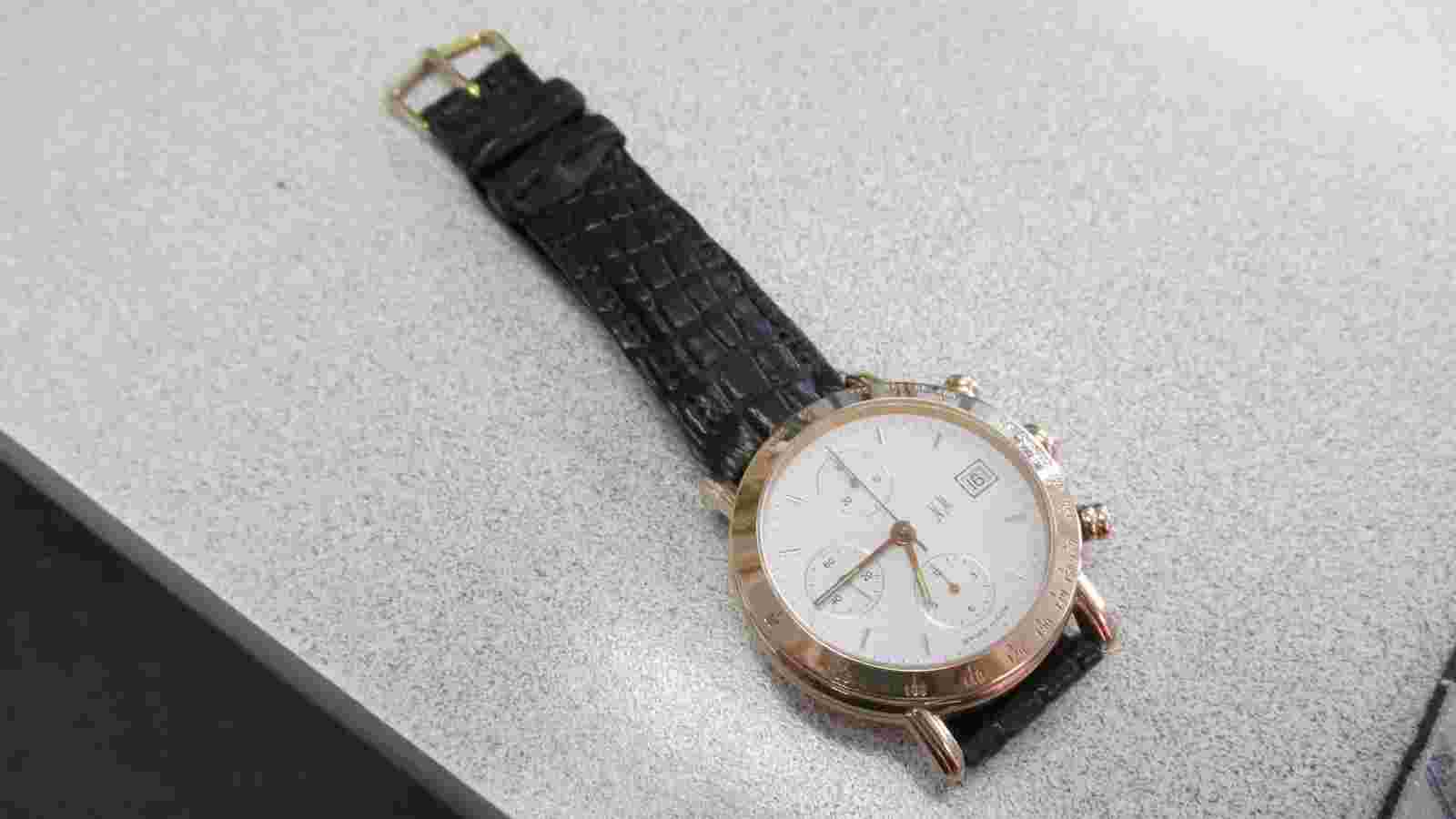 Limited Edition Neiman Marcus Chronograph Watch 18k Gold Automatic only 25 Made