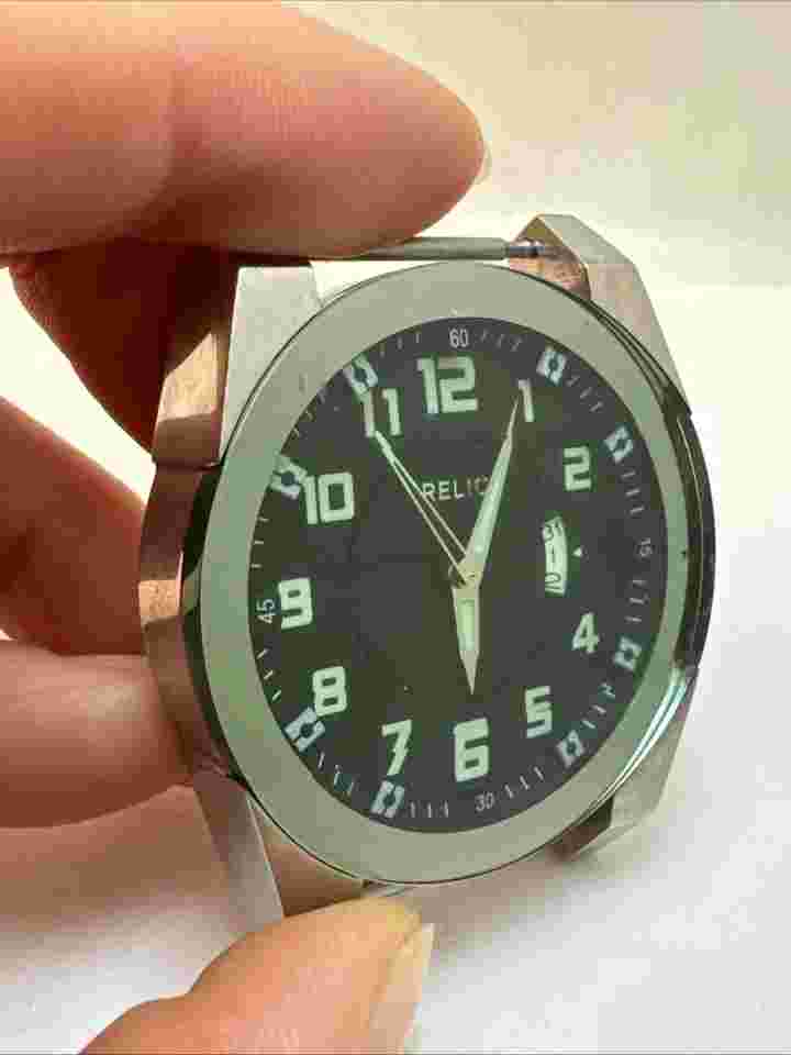 MEN'S RELIC BY FOSSIL JAKE WATCH GREEN CRYSTAL ZR11860-NO BAND-H24
