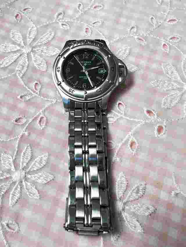 Vintage Coleman Quartz Mens Watch 40 123 01 Stainless Steel Date #2