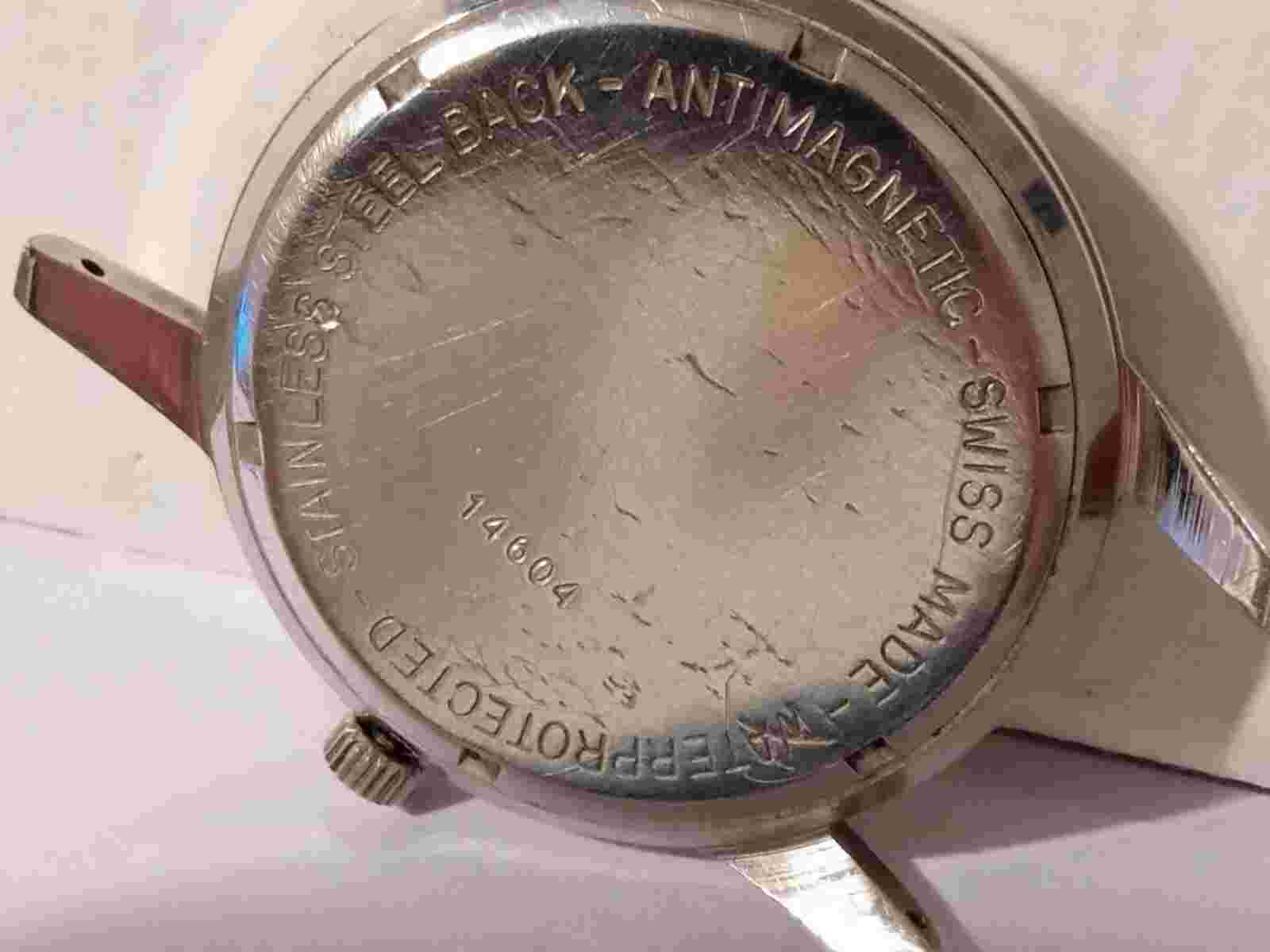 Renis Geneve 17 Jewels Incabloc Wristwatch Working Needs Service Textured Dial