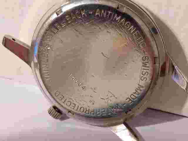 Renis Geneve 17 Jewels Incabloc Wristwatch Working Needs Service Textured Dial