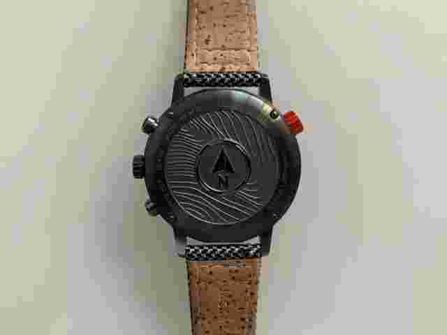Jack Mason Solar Chronograph, 42mm, Black Dial With Recycled Plastic Strap