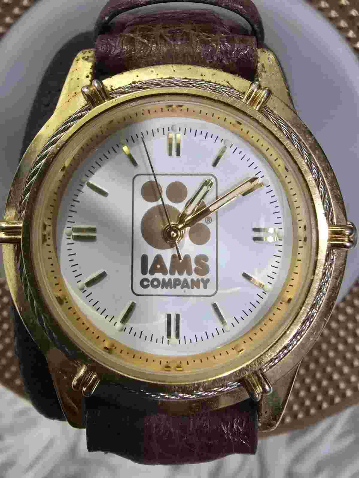 MC&T EUROPA QUALITY UNISEX QZ WATCH, NEW BATTERY, GRAIN LEATHER BAND