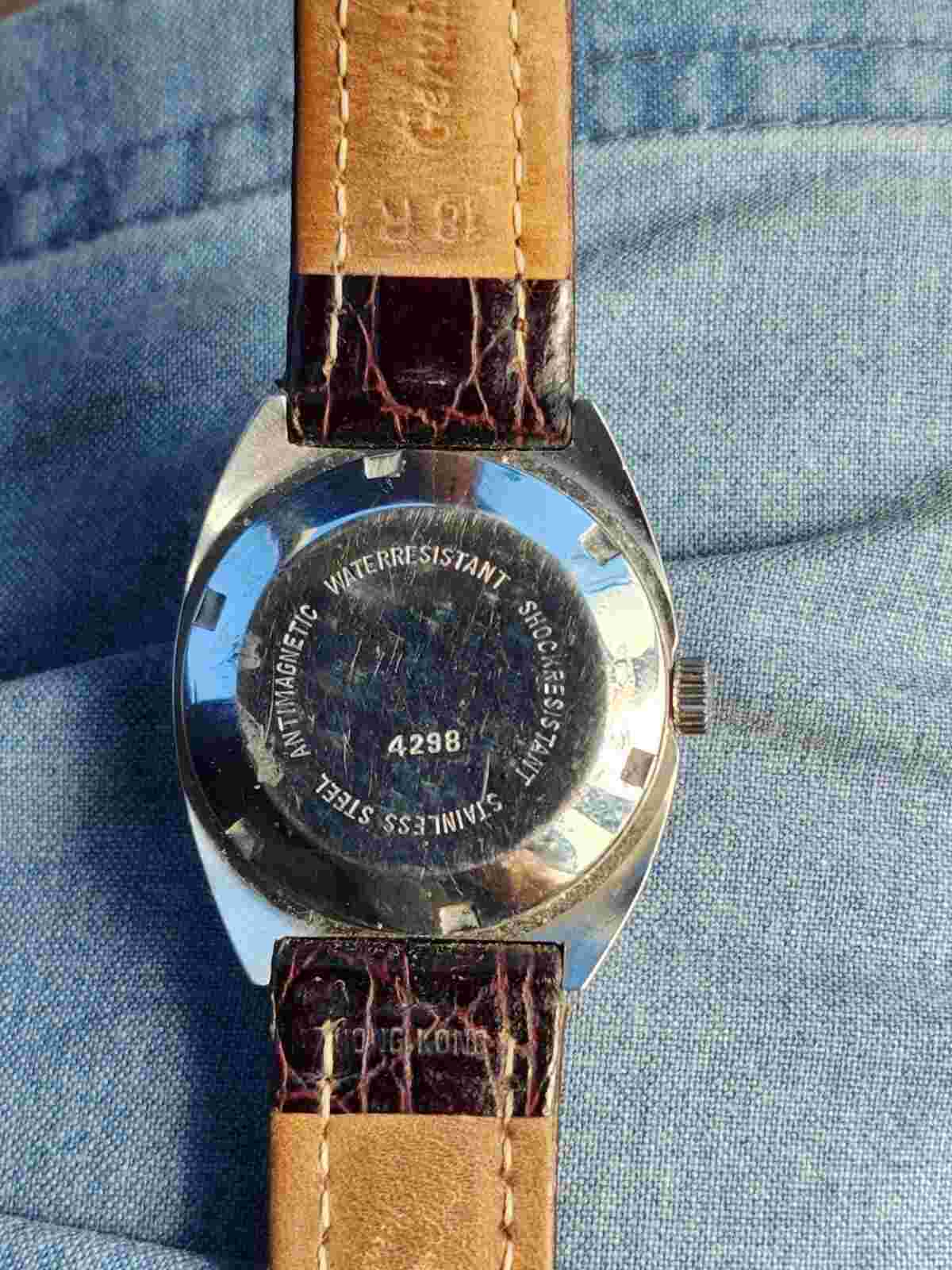 Vintage Earnest BOREL Mens CONQUISTADOR Stainless Steel Automatic Incabloc WORKS