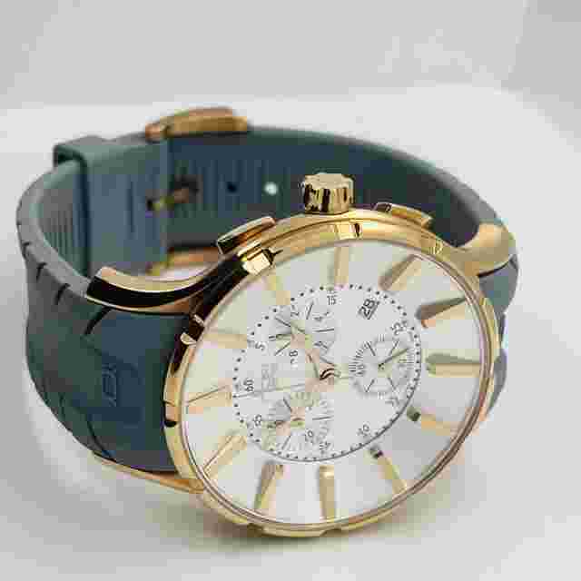 NOA Men's Quartz Chronograph Rose Gold Sapphire Crystal 45mm Swiss Made Watch