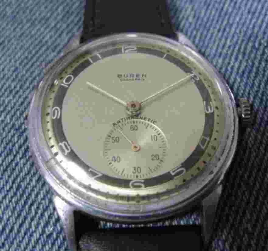 Buren Grand Prix Men’s Watch Tuxedo Manual Winding Cal. 370 1940s Vintage