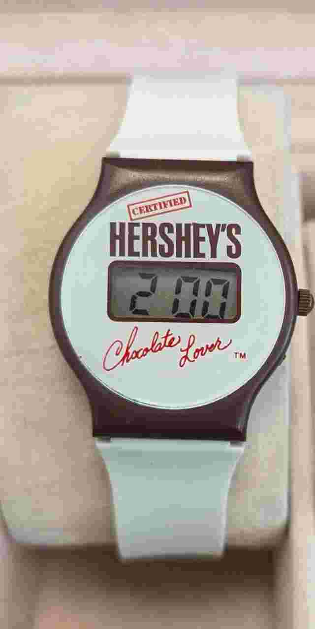 WORKING Vintage 1988 Digital Watch HERSHEY'S Chocolate Lover's
