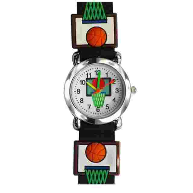 27mm Milano Expressions Boys Girls Sports Analog Kids Basketball Wrist Watch