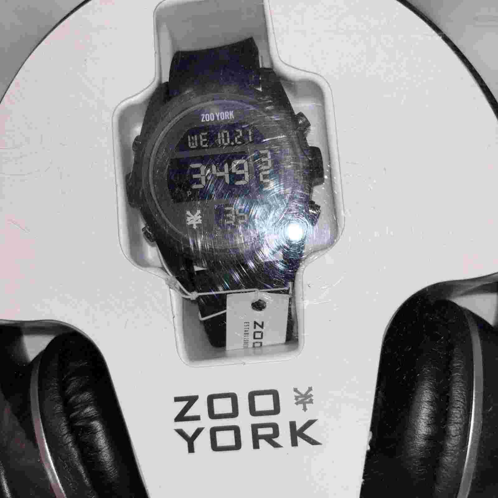 Rest Watch, Headphones Leather Strap Watch, Ear Head Phones New Still In Box.