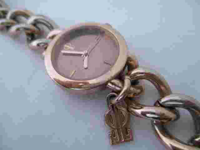 Jennifer Lopez Women's Rose Gold Toned Bracelet Band Watch Analog