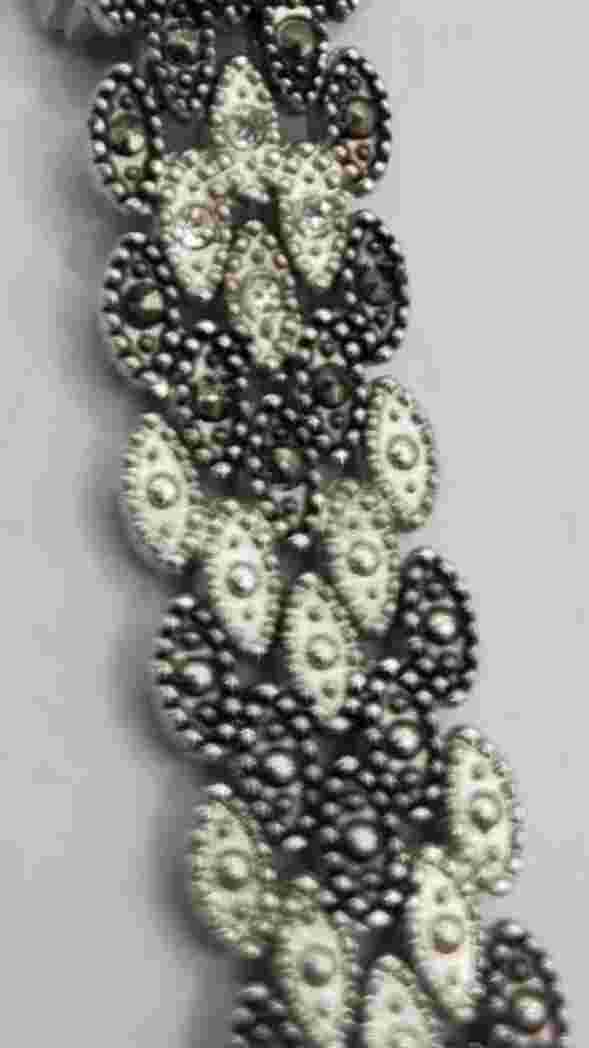 Vintage MZ Berger WS01 337 PC21 Silver 2 Tone Rhinestone Watch - No Battery