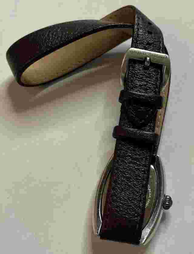 SILPADA SILVER TONE ADJUSTABLE LEATHER STRAP WATCH