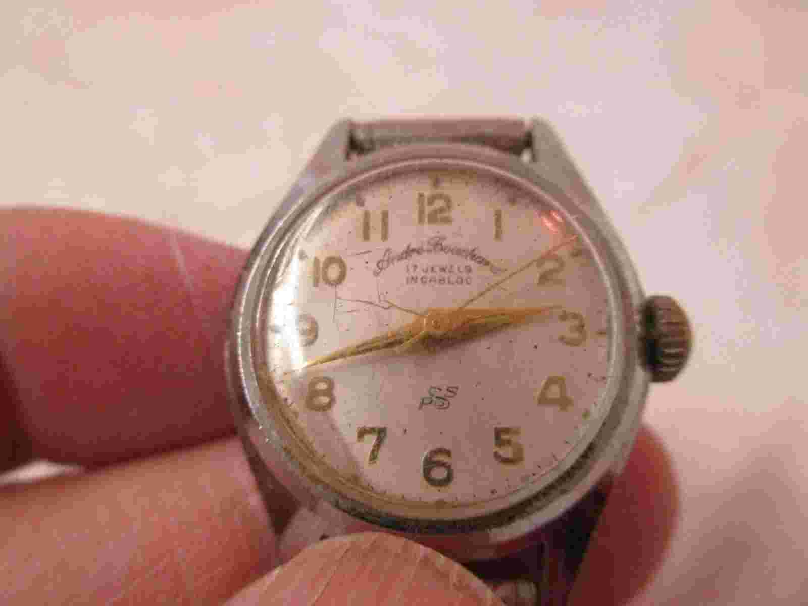 Vintage Andre Bouchard Incabloc Ladies Watch 17 Jewels parts or repair