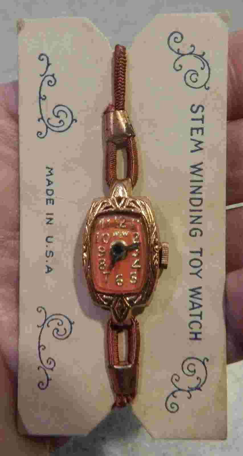 Stem Winding Toy Wristwatch - Made in U.S.A. - Circa 1950