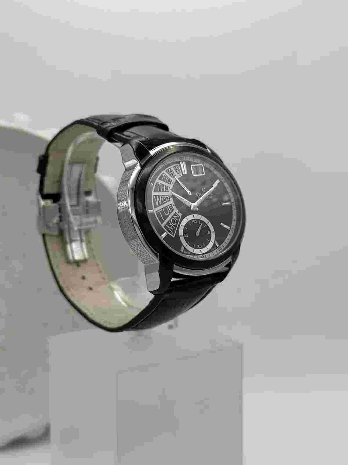 Charmex Of Switzerland Men’s Watch, day Indicator Sapphire Crystal,Leather Strap