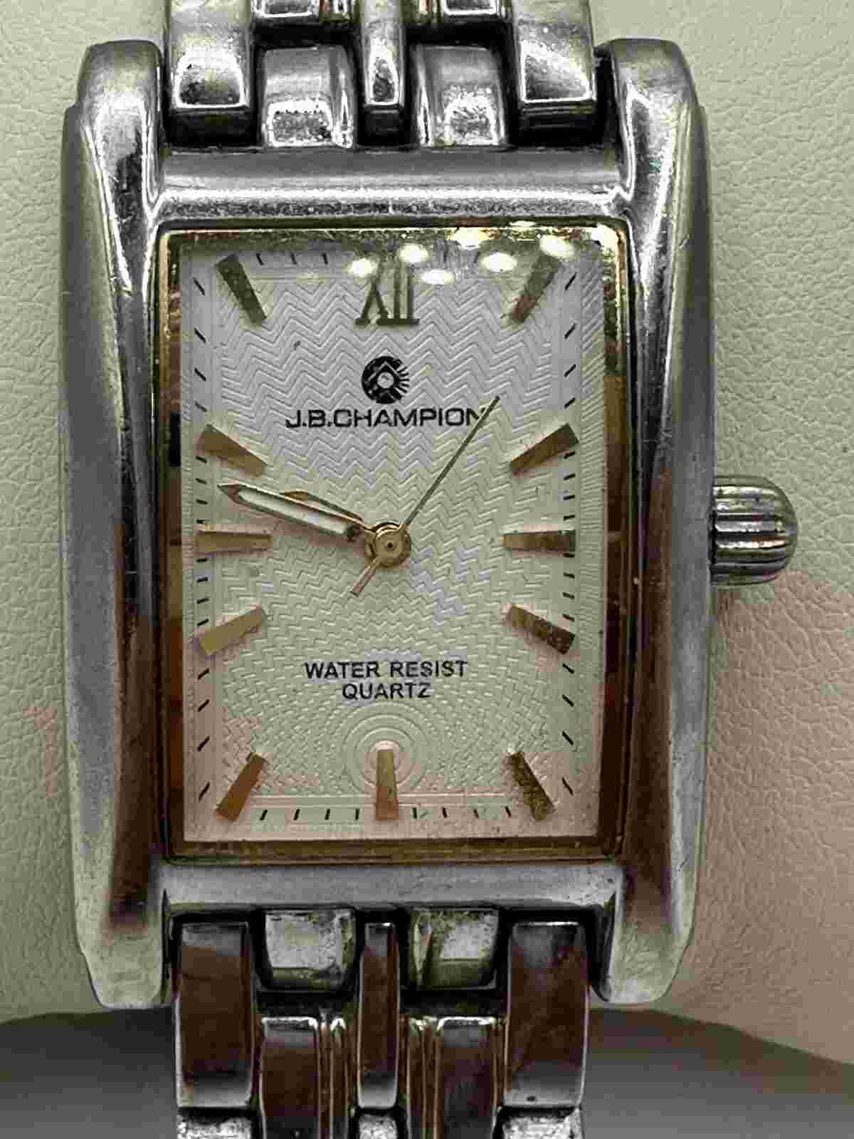 GENTS SILVERTONE J.B. CHAMPION QUARTZ WRISTWATCH