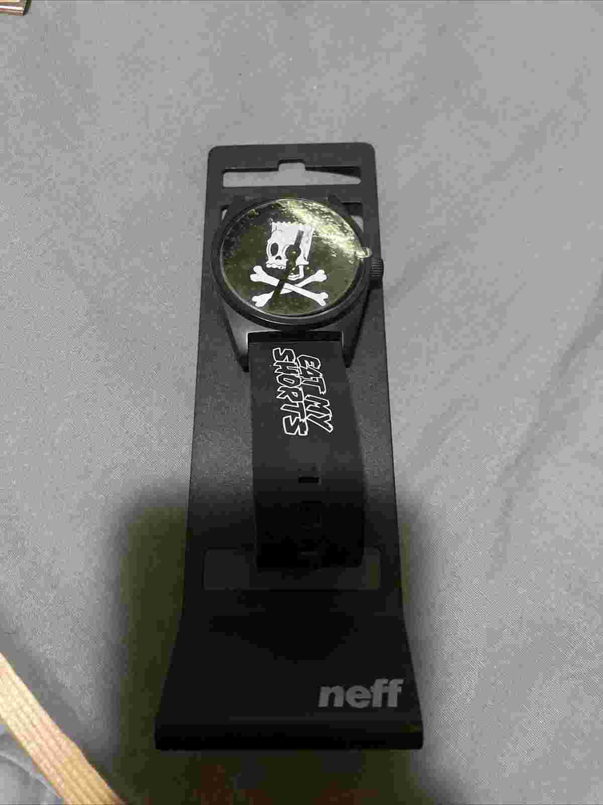 Neff x The Simpsons, Bart ‘Eat My Shorts’ Black Neff Wristwatch