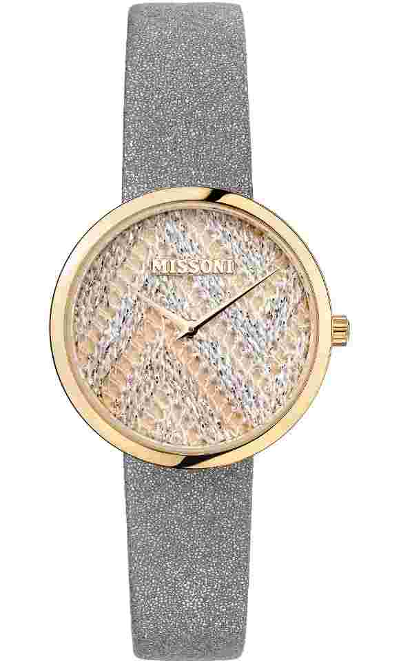 NEW MISSONI Women's Swiss M1 Interchangeable Gold Ion-Plated Stainless Watch Set