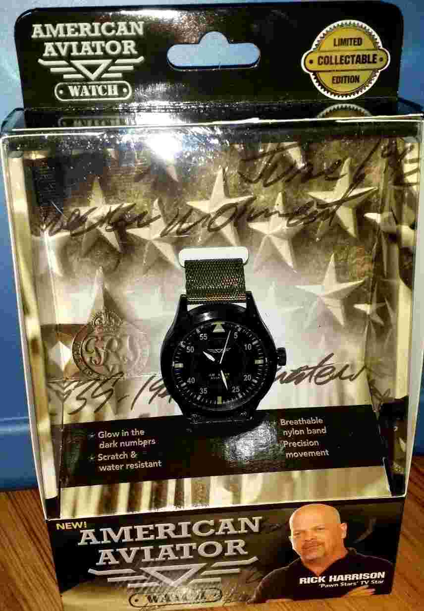 American Aviator Watch Scratch & Water Resistant Glow in dark # Limited Edition