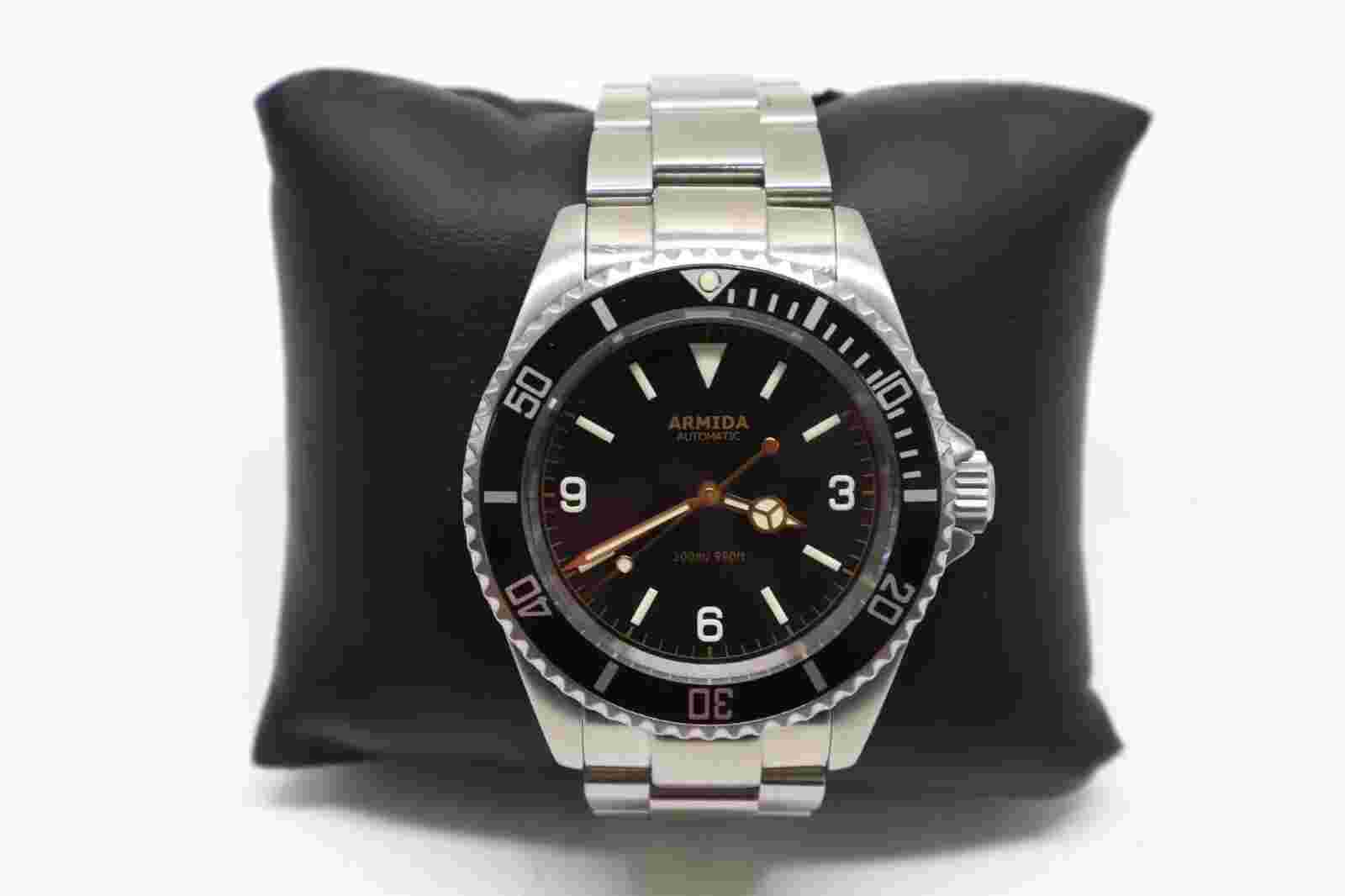 Armida Automatic Sapphire Crystal Watch 300m Stainless Steal