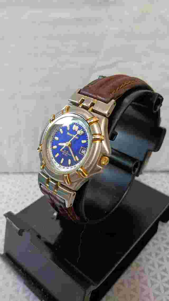 HUGO MAXX Vintage Women's Watch Sport Silver Tone 24902 Quartz Leather 28 mm