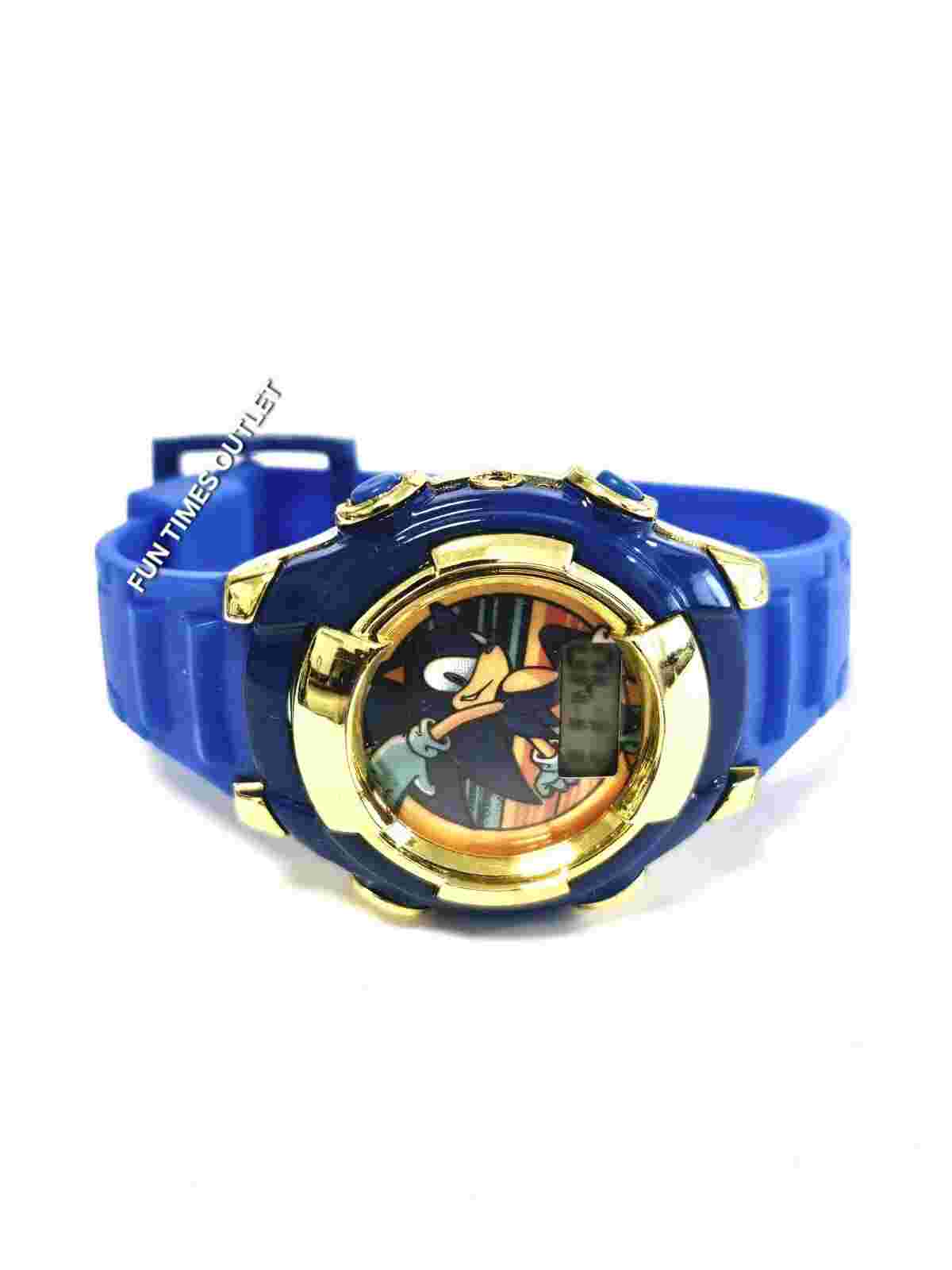 Sonic The Hedgehog Kids Watch SEGA Flashing LCD Wristwatch Christmas Gift New