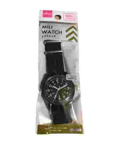 Daiso Japan MiliWatch Black 2pcs  Set From Japan