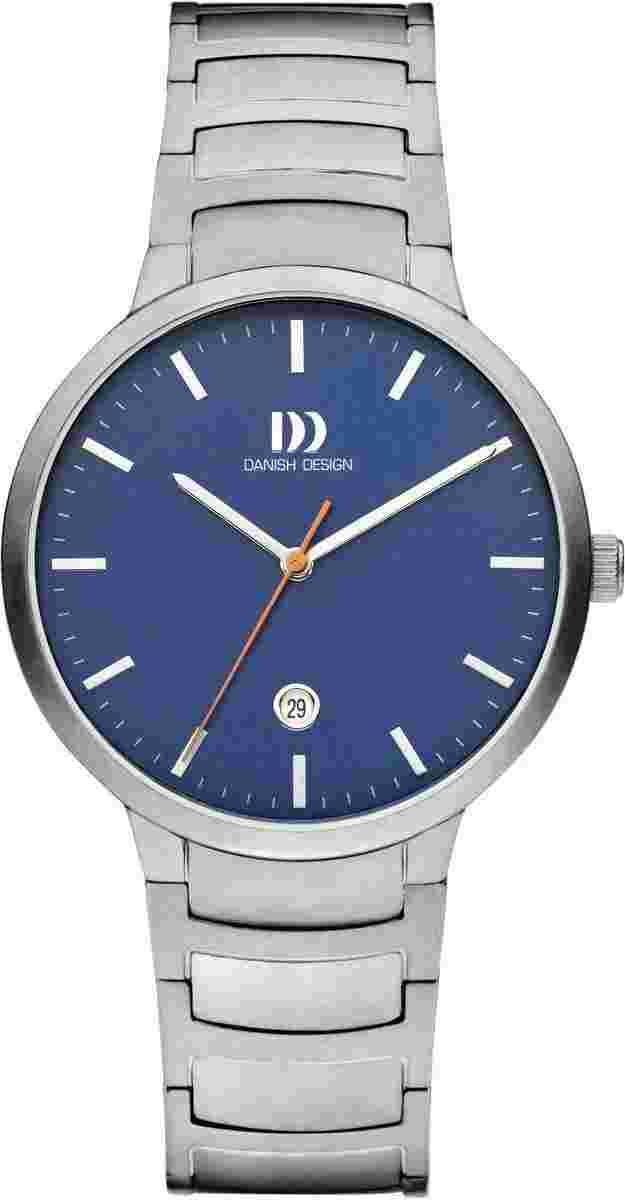 Danish Design Mens Faro Large Watch - Silver/Blue