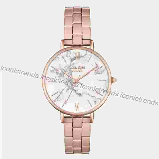 Lola Rose LR4076 White Howlite Dial Rose Gold-tone Bracelet 30mm Watch