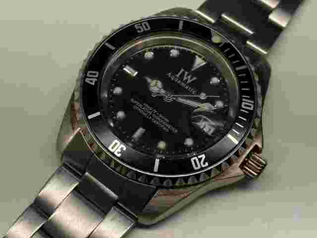 iw aquamatic 21 j automatic diver 1000ft/300m superlative christopher date watch