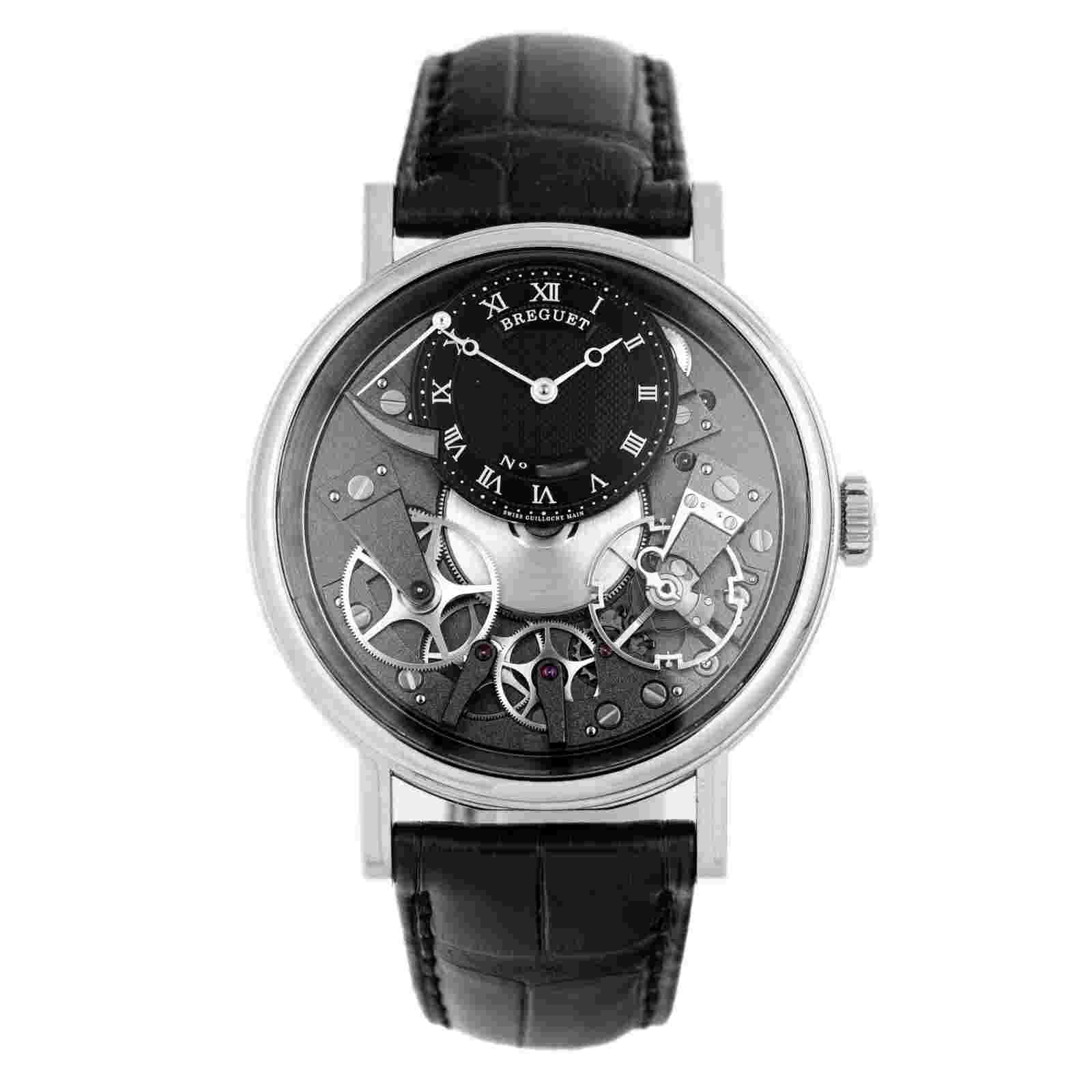 Breguet Tradition Men's Black Watch with Black Strap - 7057BB/G9/9W6