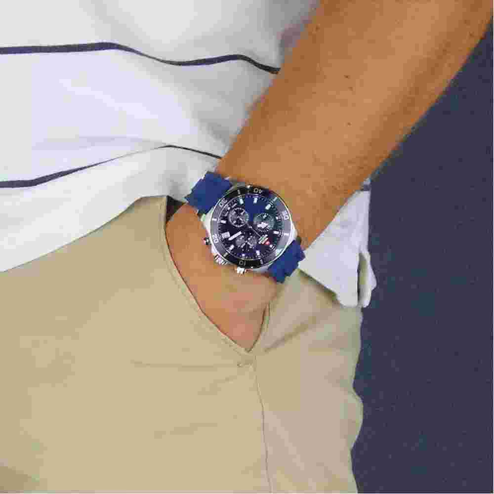 SWISS MILITARY SM34067.08 Swiss Sports Chronograph Blue Dial Strap Men's Watch