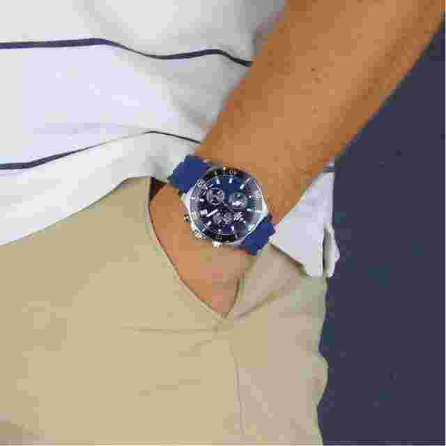 SWISS MILITARY SM34067.08 Swiss Sports Chronograph Blue Dial Strap Men's Watch