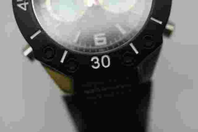 Unlisted by Kenneth Cole Men's Black Rubber Digital Analog Watch UL1159