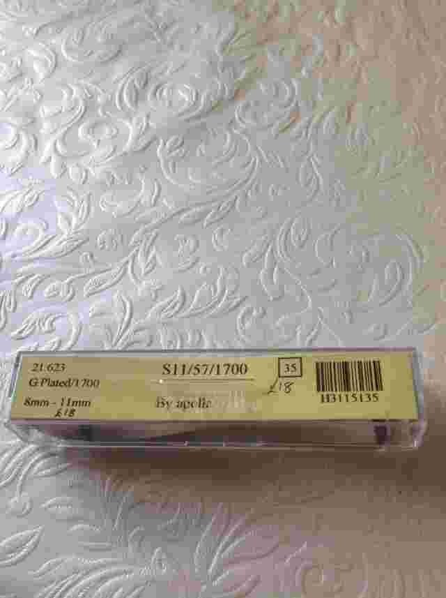 apollo gold plated  adjustable strap 8mm - 11mm
